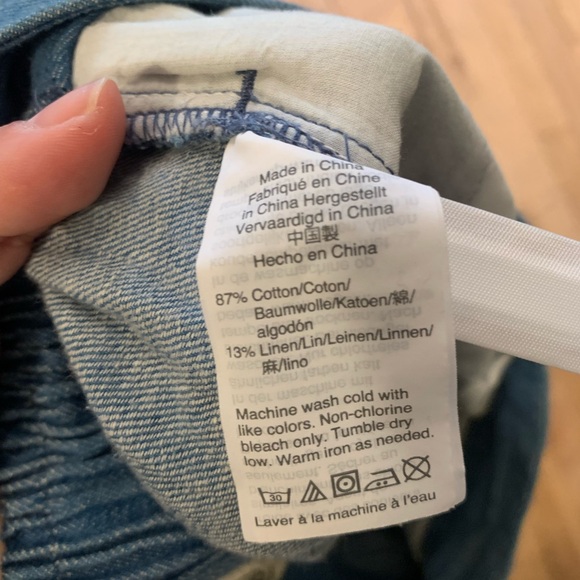 Madewell Chambray Huston Pull-On Pants - Picture 6 of 8